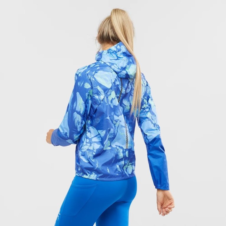 Chaquetas Shell Salomon Bonatti Impermeables Mujer Azules | MX FYMH374